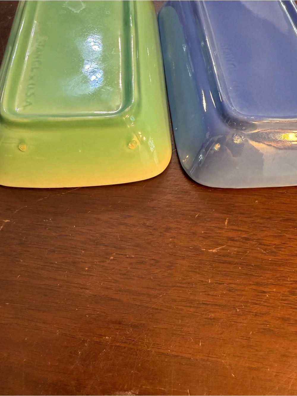Vintage 1950’s Stangl Pottery Rectangular Dishes set of 2 for appetizers/butter